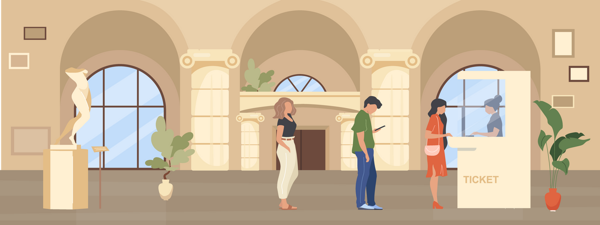 Queue Illustration